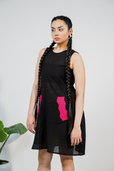 WINK & WAVE Linen Dress